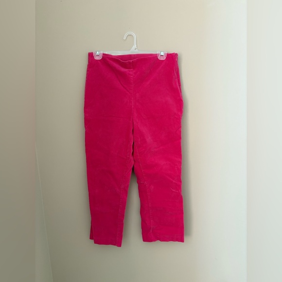 crown & ivy Other - Crown & Ivy Vibrant Pink Women’s Corduroy Pants 8P High rise